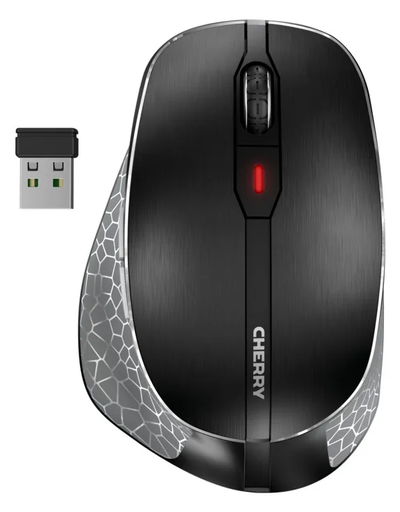 Cherry MW 8C ERGO - Maus - ergonomisch - optisch - 6 Tasten - kabellos - 2.4 GHz, Bluetooth 4.0, Ansicht 4