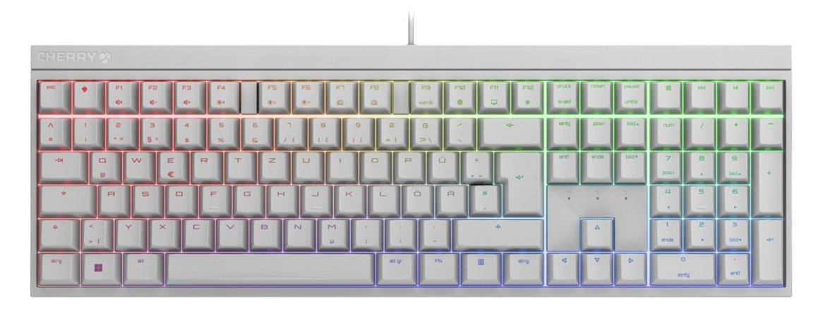 Cherry MX 2.0S - Tastatur - 100% - full size - TL: Deutsch, QWERTZ