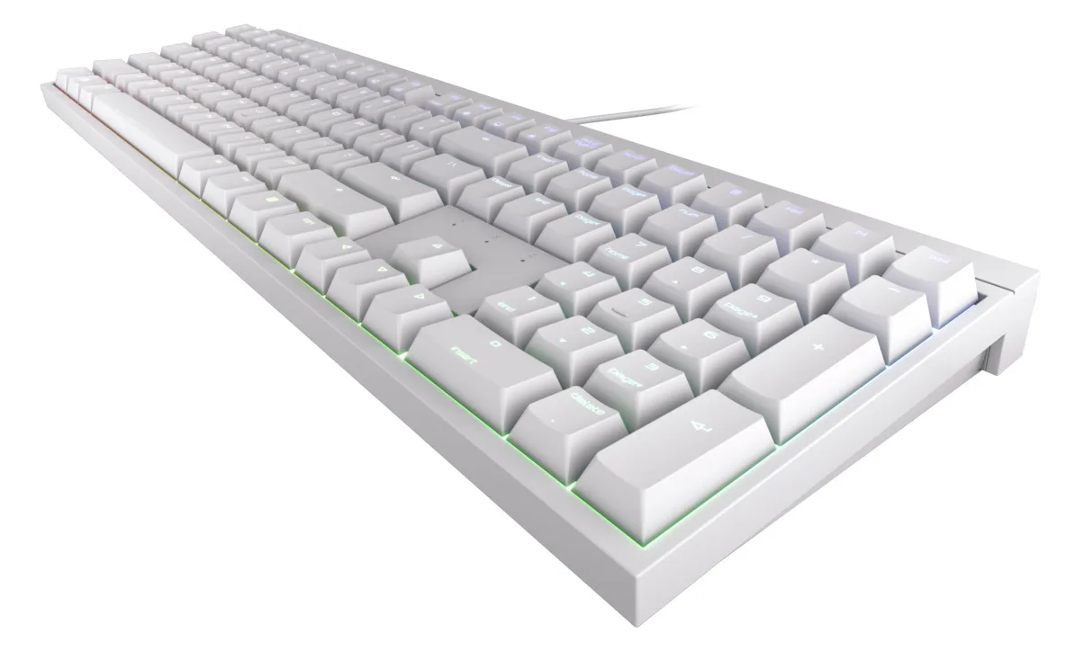 Cherry MX 2.0S - Tastatur - 100% - full size - TL: Deutsch, QWERTZ - Weiß, Ansicht 2