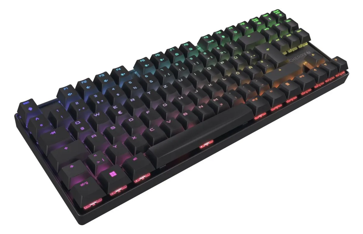 Cherry MX 8.2 - Tastatur - 80% - TKL - Hintergrundbeleuchtung - TL: Deutsch, QWERTZ, Ansicht 2