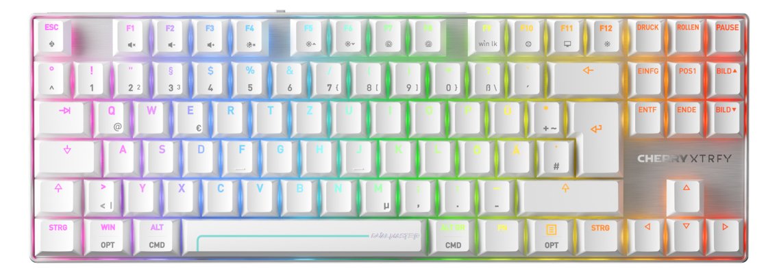Cherry MX 8.2 Pro TMR Wireless G8E-3885 weiß - Tastatur - TL: Deutsch, QWERTZ
