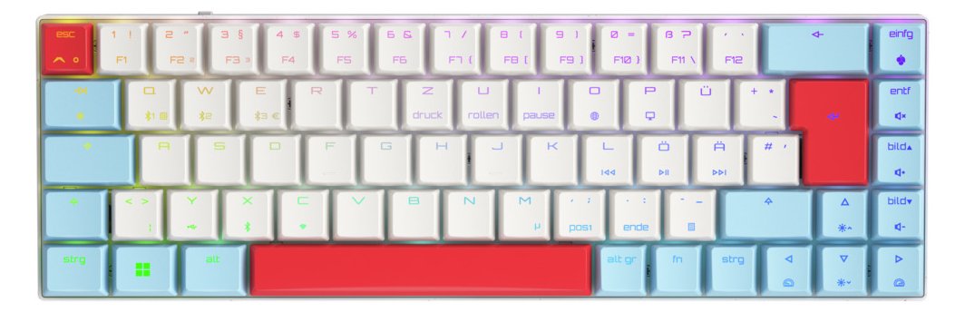 Cherry MX MX-LP 2.1 - Tastatur - kompakt - Hintergrundbeleuchtung - TL: Deutsch, QWERTZ