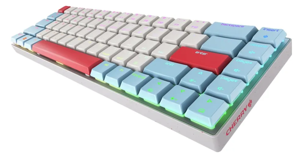 Cherry MX MX-LP 2.1 - Tastatur - kompakt - Hintergrundbeleuchtung - TL: Deutsch, QWERTZ - Weiß, Ansicht 4