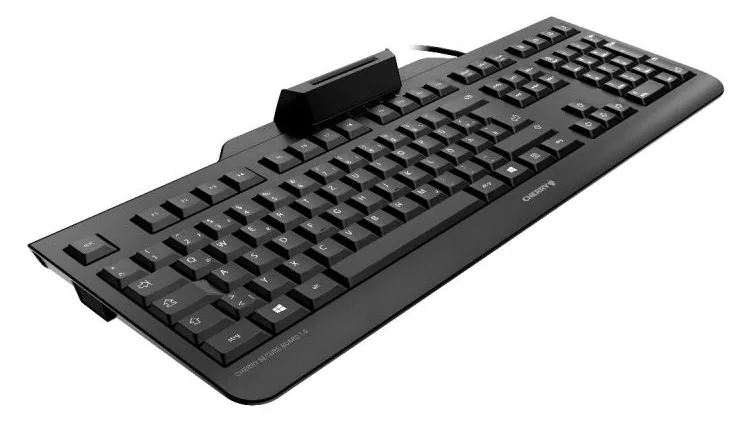 Cherry SECURE BOARD 1.0 - Tastatur - mit NFC - TL: EU, QWERTY, Ansicht 4