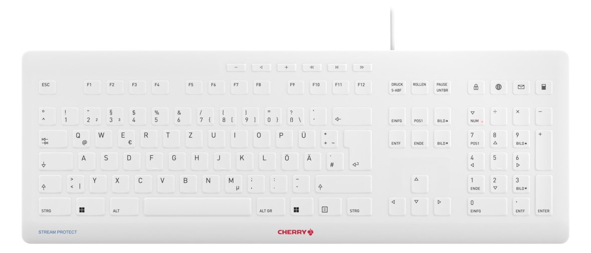 Cherry STREAM - Tastatur - USB Tastenschalter: CHERRY SX - TL: Deutsch, QWERTZ