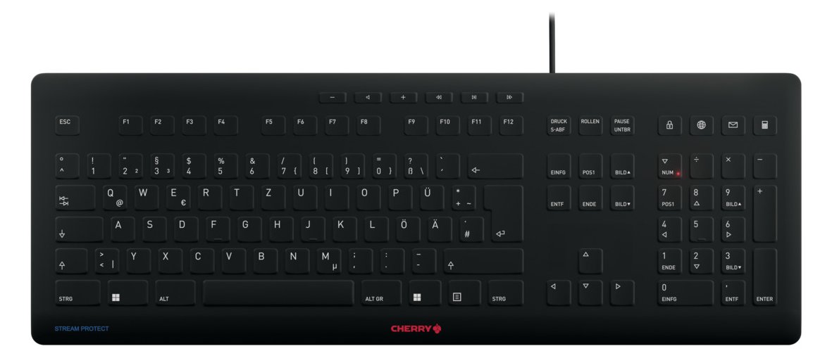 Cherry STREAM - Tastatur - USB Tastenschalter: CHERRY SX - TL: Deutsch, QWERTZ