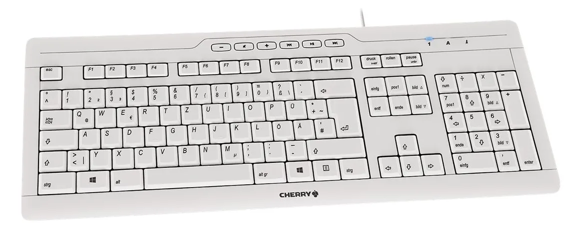 Cherry STREAM 3.0 - Tastatur - USB - TL: Schweiz, QWERTZ, Ansicht 3