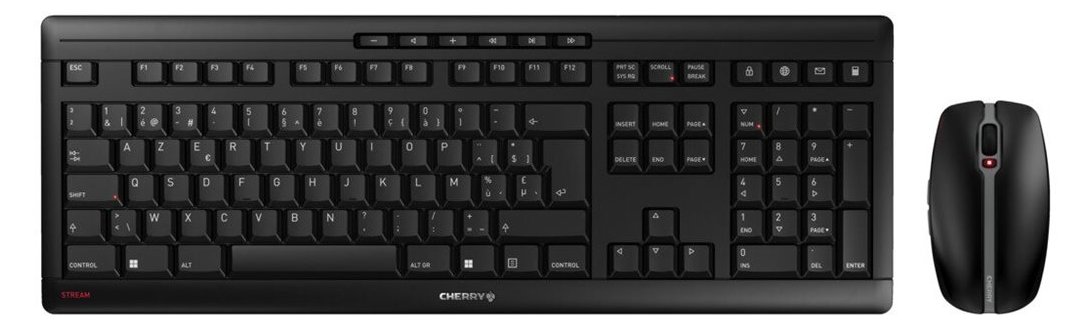 Cherry STREAM DESKTOP - Tastatur-und-Maus-Set - TL: Belgisch, AZERTY