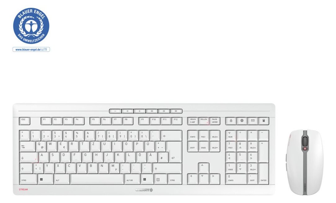 Cherry STREAM DESKTOP - Tastatur-und-Maus-Set - TL: Deutsch, QWERTZ