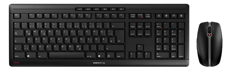 Cherry STREAM DESKTOP - Tastatur-und-Maus-Set - TL: Deutsch, QWERTZ - schwarz, Ansicht 2