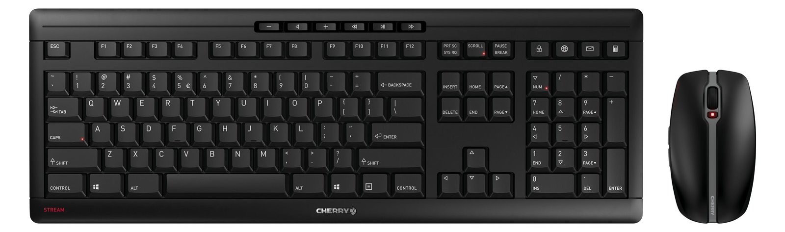 Cherry STREAM DESKTOP - Tastatur-und-Maus-Set - TL: EU, QWERTY