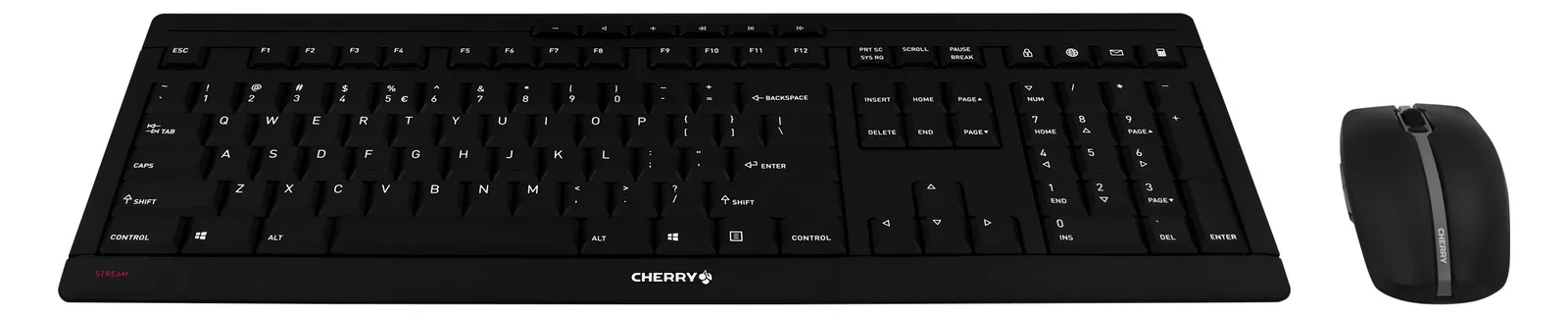 Cherry STREAM DESKTOP - Tastatur-und-Maus-Set - TL: EU, QWERTY, Ansicht 3