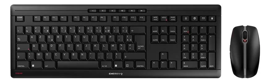 Cherry STREAM DESKTOP - Tastatur-und-Maus-Set - TL: Französisch, AZERTY, Ansicht 2