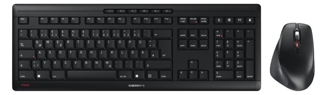 Cherry STREAM DESKTOP COMFORT - Tastatur-und-Maus-Set - TL: Deutsch, QWERTZ