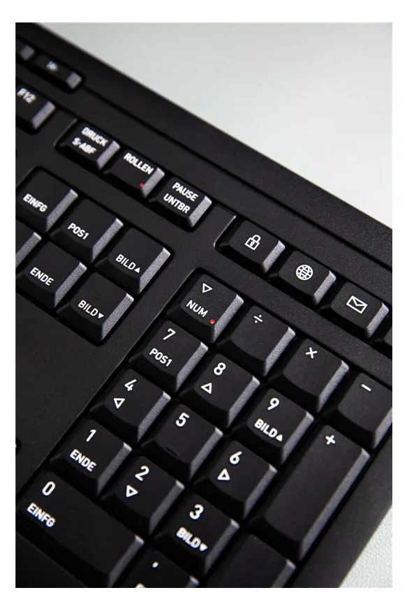 Cherry STREAM DESKTOP COMFORT - Tastatur-und-Maus-Set - TL: Deutsch, QWERTZ - schwarz, Ansicht 4