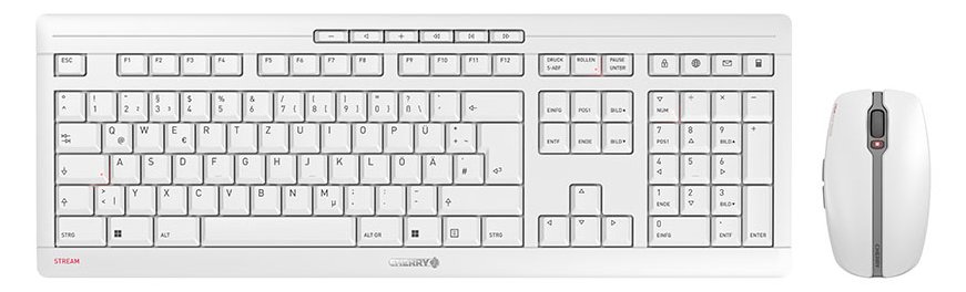 Cherry STREAM DESKTOP RECHARGE - Tastatur-und-Maus-Set - TL: Deutsch, QWERTZ