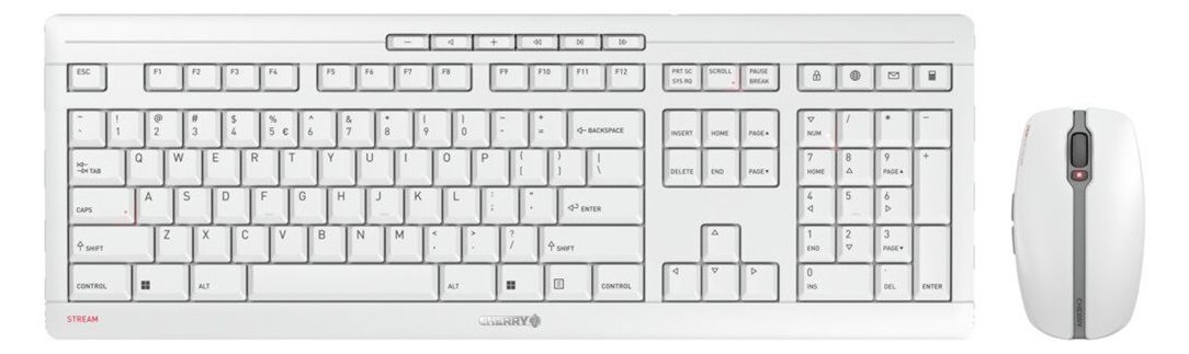 Cherry STREAM DESKTOP RECHARGE - Tastatur-und-Maus-Set - TL: EU, QWERTY