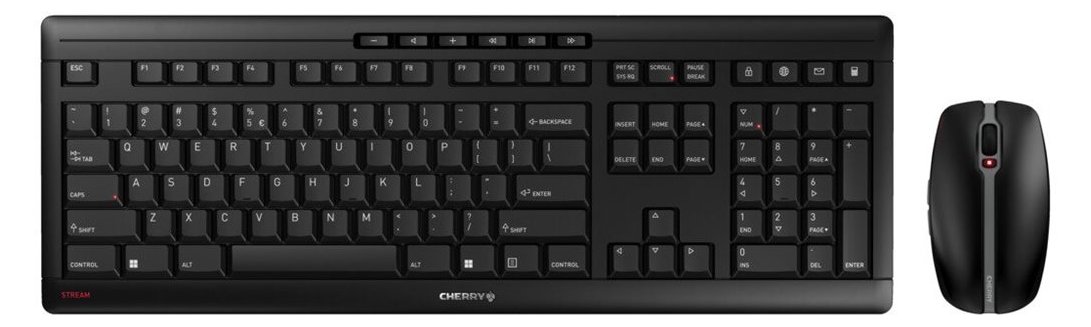 Cherry STREAM DESKTOP RECHARGE - Tastatur-und-Maus-Set - TL: EU, QWERTY