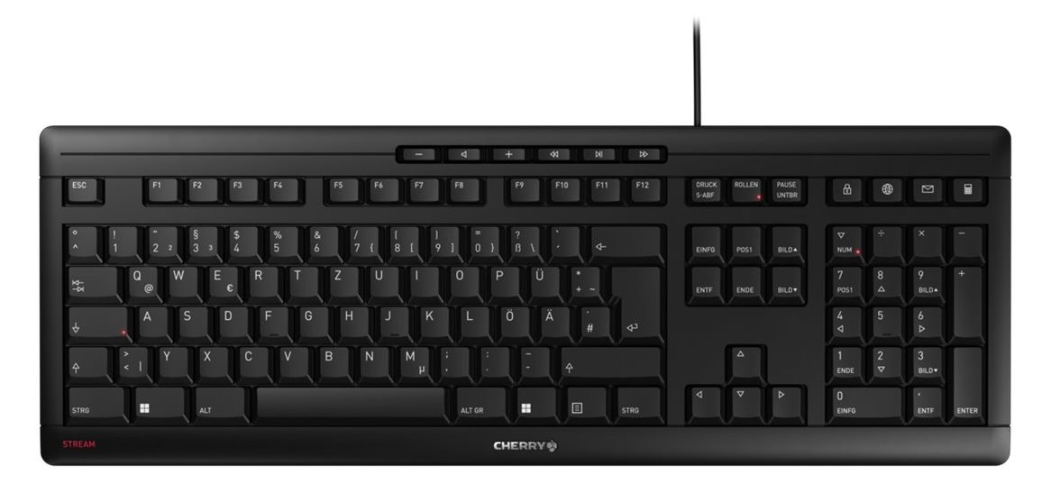 Cherry STREAM KEYBOARD - Tastatur - 100% - full size - TL: Portugiesisch, QWERTY