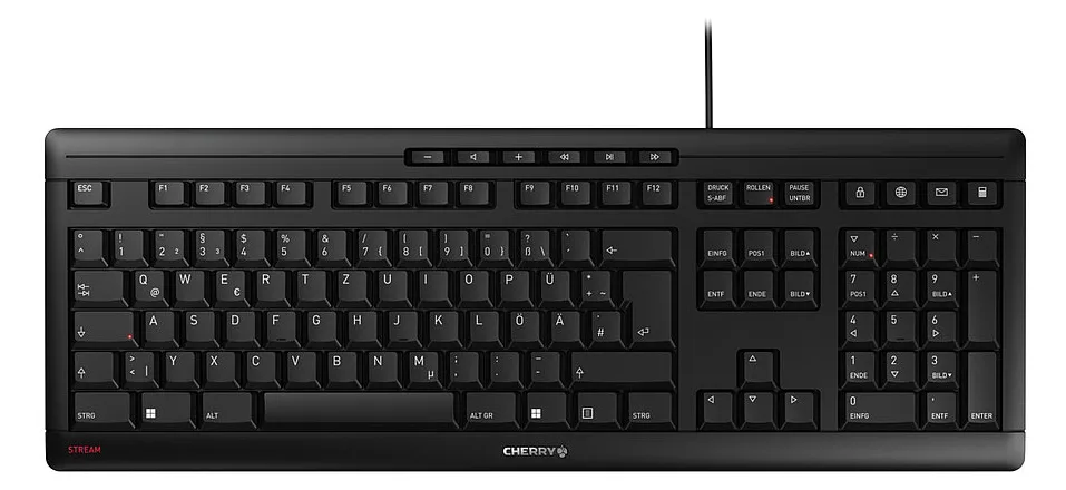 Cherry STREAM KEYBOARD - Tastatur - 100% - full size - TL: Portugiesisch, QWERTY, Ansicht 3