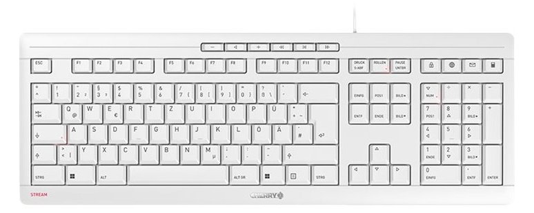 Cherry STREAM KEYBOARD - Tastatur - USB - TL: Deutsch, QWERTZ