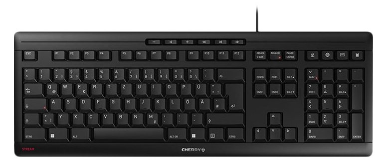 Cherry STREAM KEYBOARD - Tastatur - USB - TL: Deutsch, QWERTZ