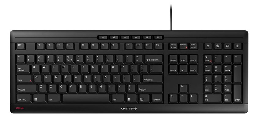 Cherry STREAM KEYBOARD - Tastatur - USB - TL: EU, QWERTY