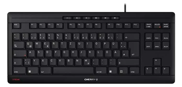 Cherry STREAM KEYBOARD TKL - Tastatur - USB - TL: Deutsch, QWERTZ, Ansicht 2