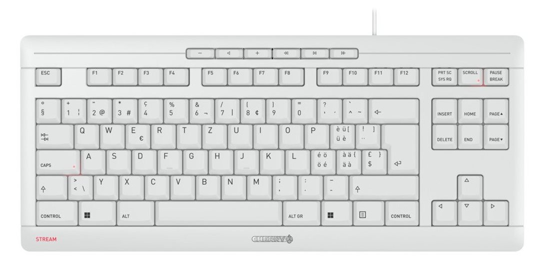 Cherry STREAM KEYBOARD TKL - Tastatur - USB - TL: Schweiz, QWERTZ