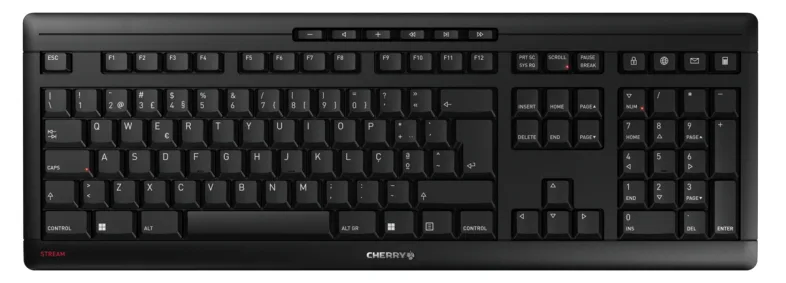 Cherry STREAM KEYBOARD WIRELESS - Tastatur - 100% - TL: Portugiesisch, QWERTY, Ansicht 4