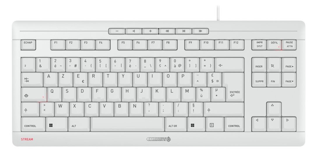 Cherry STREAM TKL - Tastatur - USB - TL: Französisch, AZERTY