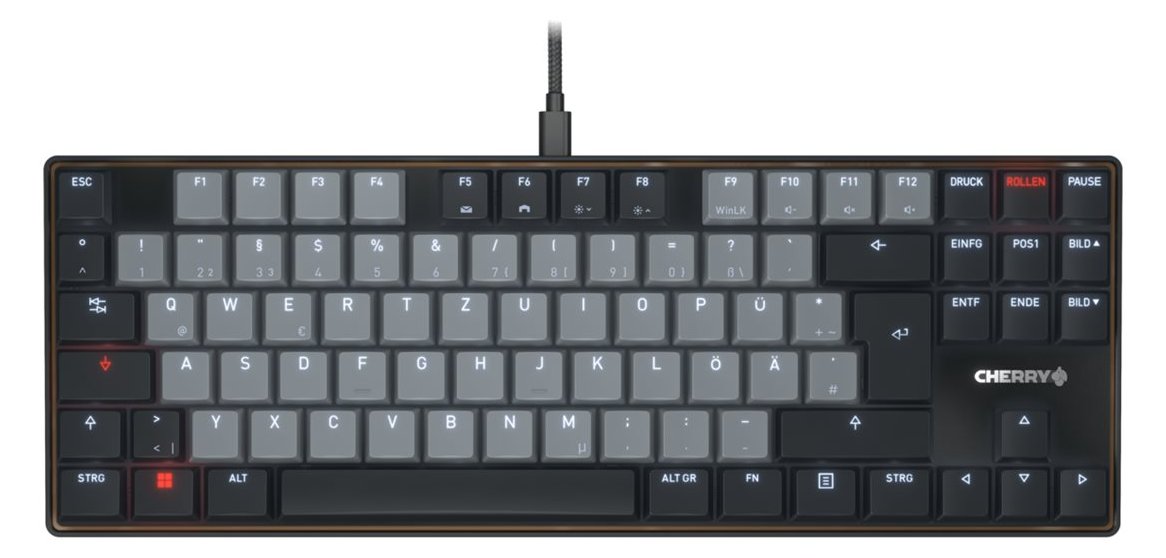 Cherry TAS KC 500 MX LP TKL Corded Mechanical 2.0 Ivory US L - Keyboard Corded - Mechanical - TL: US, QWERTY