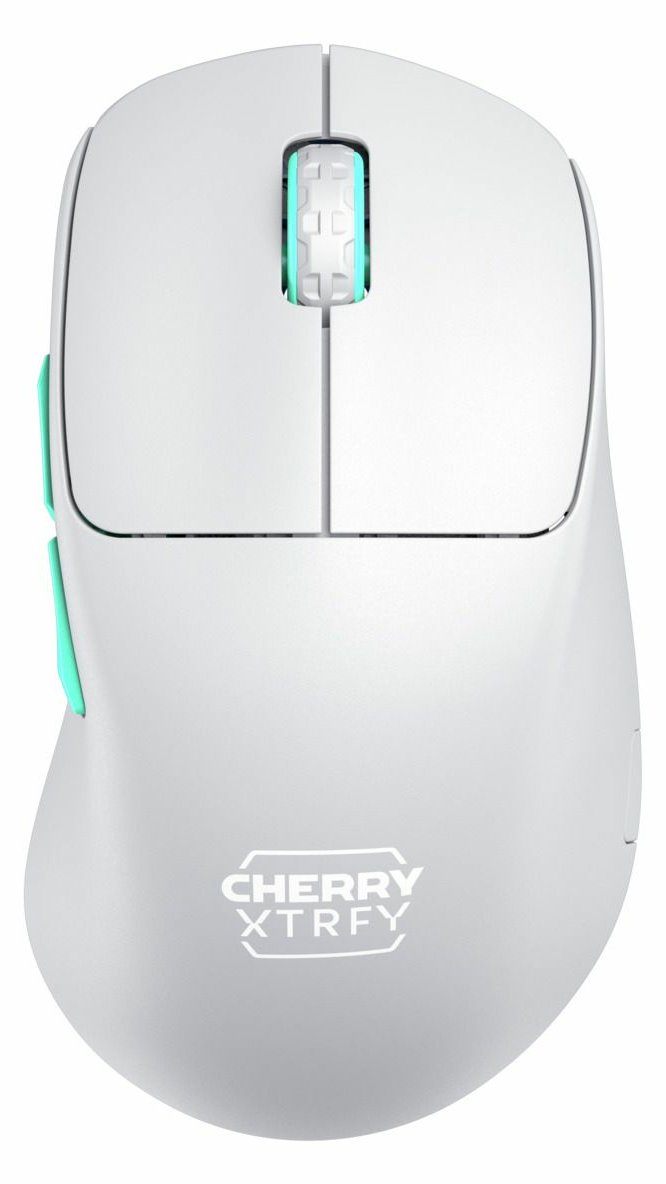 Cherry Xtrfy M64 - Maus - ergonomisch - optisch - 5 Tasten - kabellos - weiß