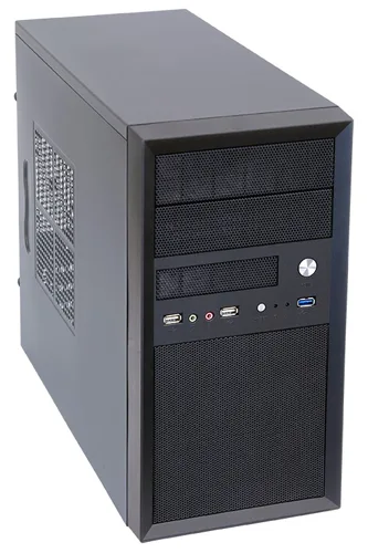 Chieftec Mesh Series CT-01B - Tower - micro ATX 350 Watt (ATX12V 2.3/ PS/2), Ansicht 3