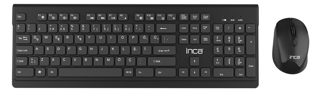 Cian Technology GmbH Inca IWS-519 - Volle Größe (100%) - Kabellos - RF Wireless - Schwarz - Maus enthalten