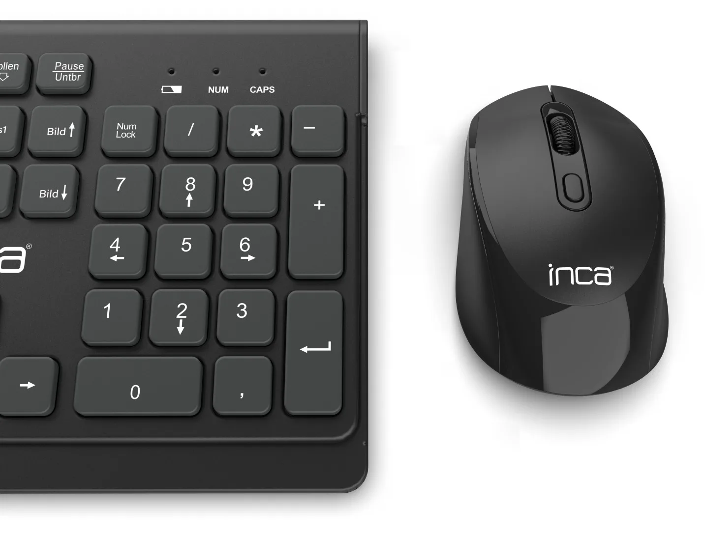 Cian Technology GmbH Inca IWS-519 - Volle Größe (100%) - Kabellos - RF Wireless - Schwarz - Maus enthalten, Ansicht 3