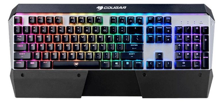 Compucase Cougar Attack X3 RGB - Tastatur - full size - Hintergrundbeleuchtung - TL: Deutsch, QWERTZ