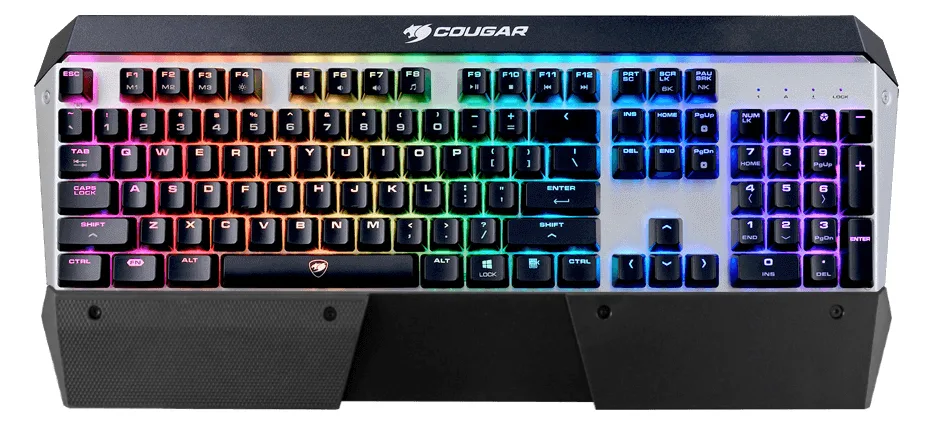 Compucase Cougar Attack X3 RGB - Tastatur - full size - Hintergrundbeleuchtung - TL: Deutsch, QWERTZ, Ansicht 2