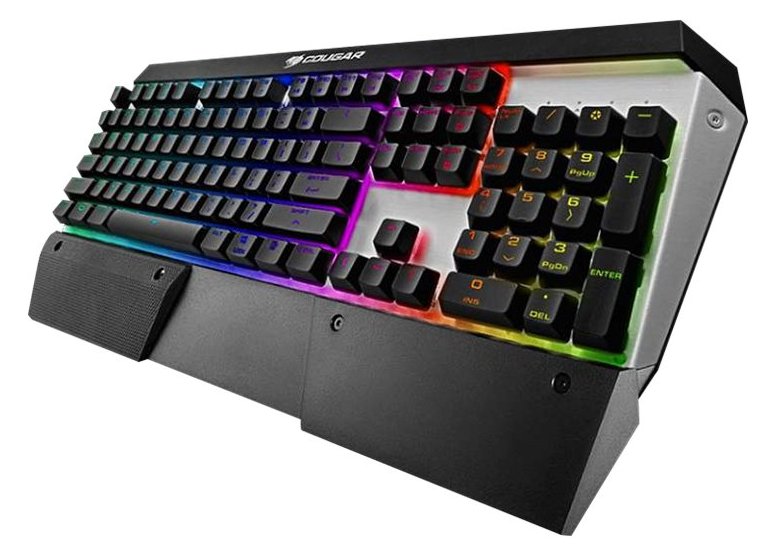Compucase Cougar Attack X3 RGB - Tastatur - hintergrundbeleuchtet - TL: Deutsch, QWERTZ