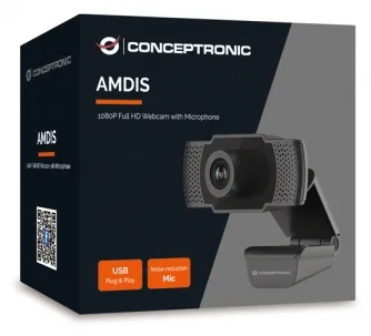 Conceptronic AMDIS01B - Webcam - Farbe - 2 MP - H.264, M-JPEG, YUV, Ansicht 3