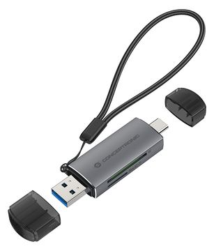 Conceptronic BIAN05G 2-in-1 Dual Plug Kartenleser USB 3.0 - SD/MicroSD 3.0 - UHS-I - MicroSD (TransFlash) - SD - SDHC von LumaTech
