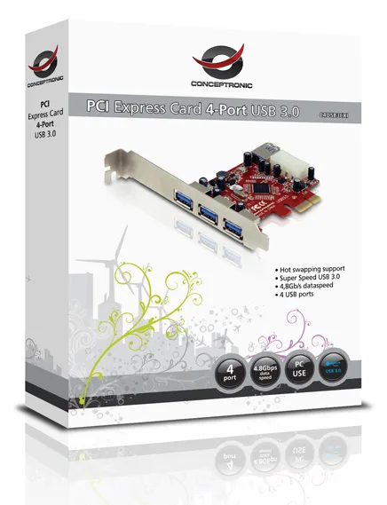 Conceptronic C4USB3EXI - USB-Adapter - PCIe, Ansicht 4