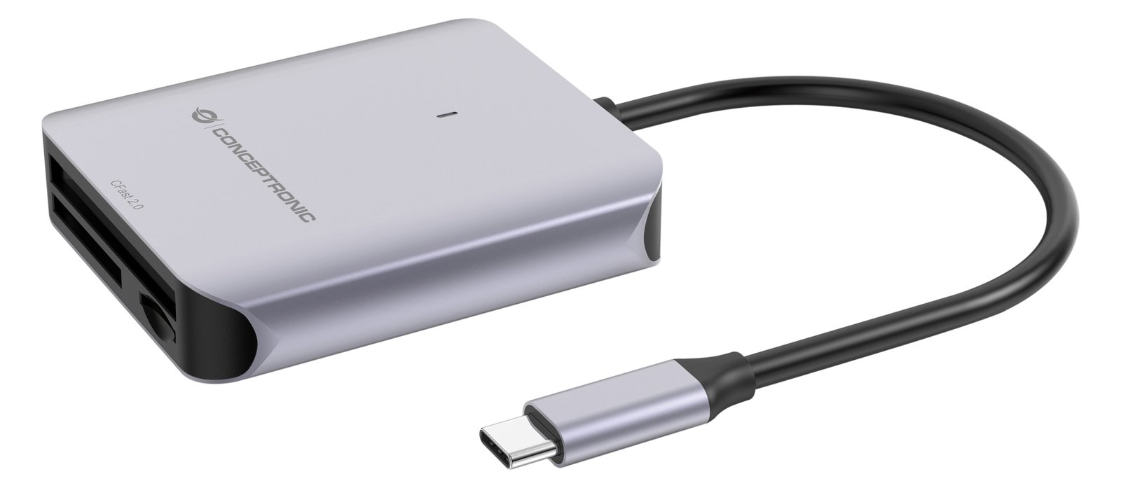 Conceptronic Card USB 3.2 Gen2 CFast SD/TF 4.0 UHS-II - Card-Reader - CompactFlash ATA Serial Transfer (CFast)