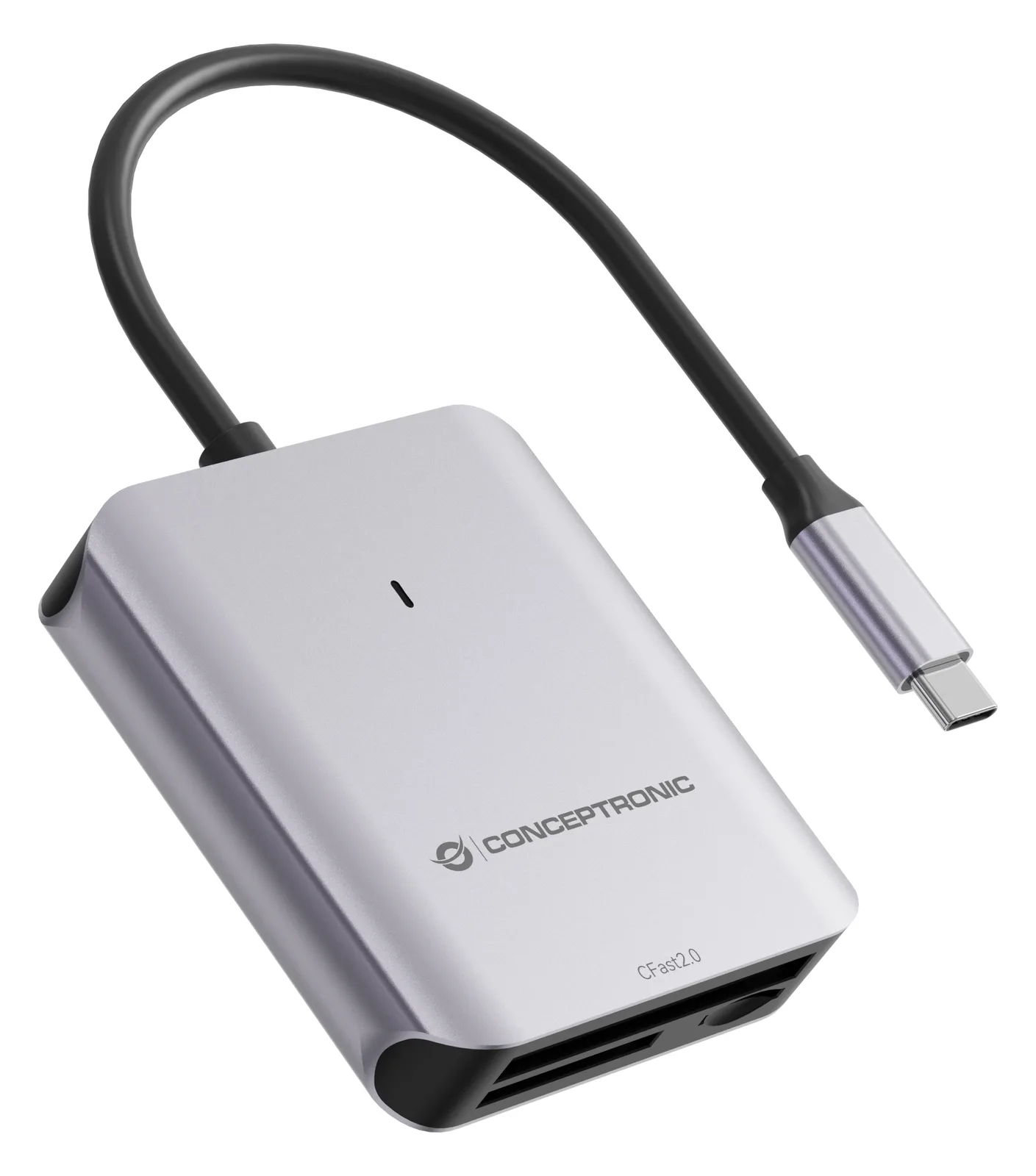 Conceptronic Card USB 3.2 Gen2 CFast SD/TF 4.0 UHS-II - Card-Reader - CompactFlash ATA Serial Transfer (CFast), Ansicht 2