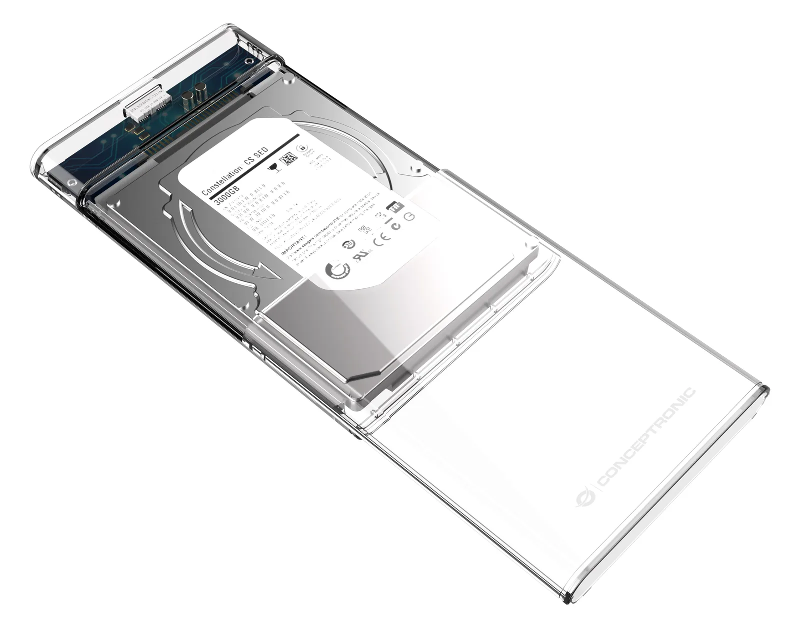 Conceptronic DANTE - Speichergehäuse - 2.5 (6.4 cm), Ansicht 2
