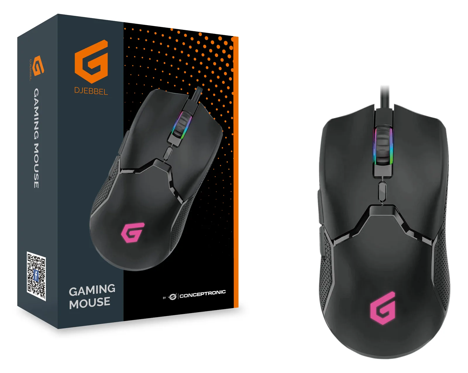 Conceptronic DJEBBEL05B 6D - Maus - ergonomisch, Ansicht 2