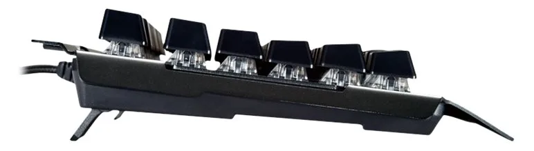 Conceptronic KRONIC - Tastatur - Hintergrundbeleuchtung - USB - blauer Schalter - Schwarz - TL: Italienisch, QWERTY, Ansicht 3