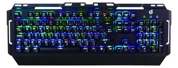 Conceptronic KRONIC - Tastatur - Hintergrundbeleuchtung - USB - blauer Schalter -Schwarz - TL: Portugiesisch, QWERTY von LumaTech