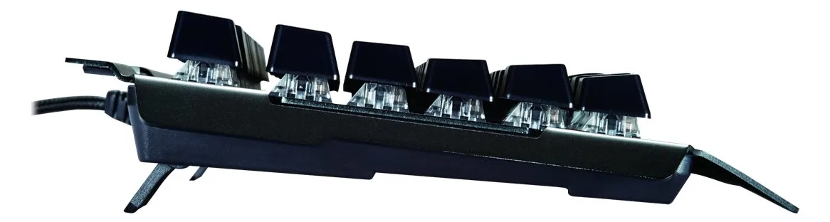 Conceptronic KRONIC - Tastatur - Hintergrundbeleuchtung - USB - blauer Schalter -Schwarz - TL: Portugiesisch, QWERTY, Ansicht 4
