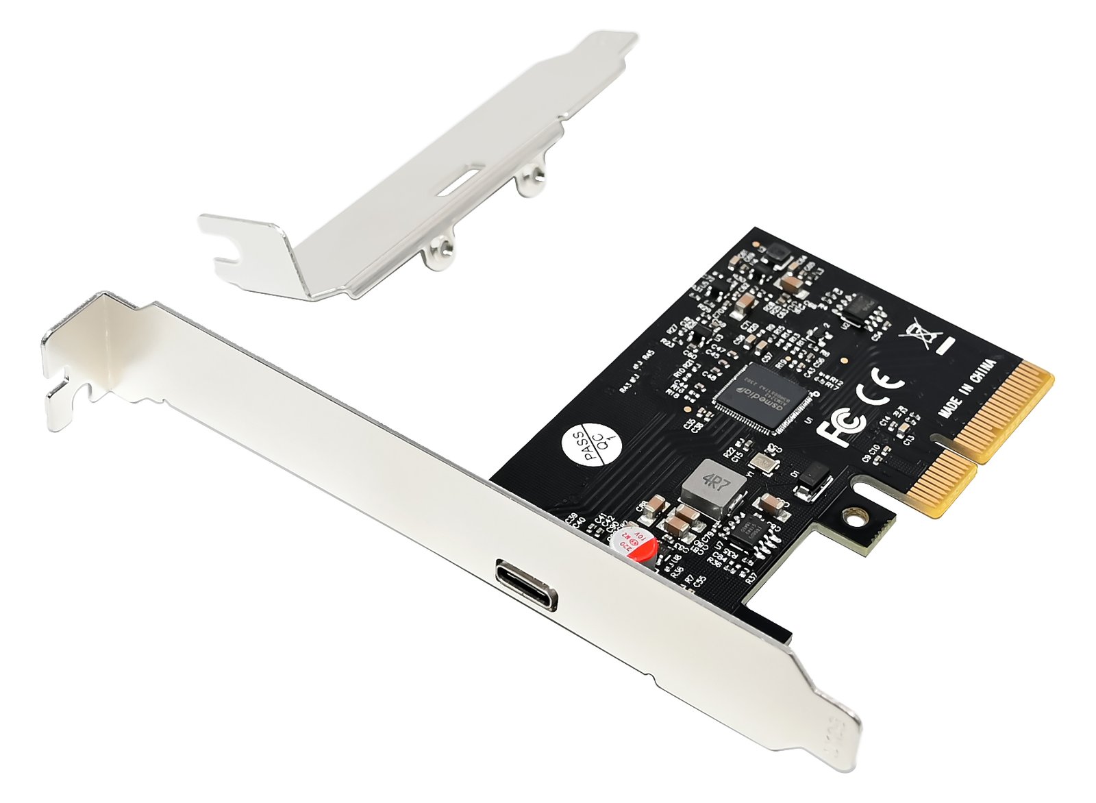 Conceptronic PCI Express Card 1xPort 2xUSB 3.2 Gen2 Typ-C gr von LumaTech